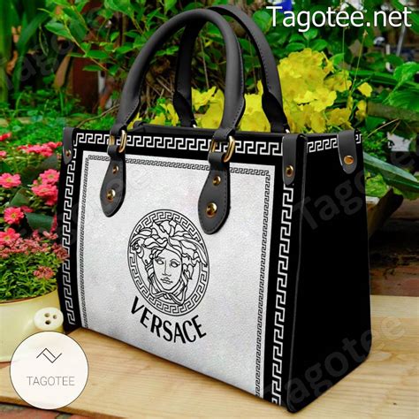 versace black and white bag